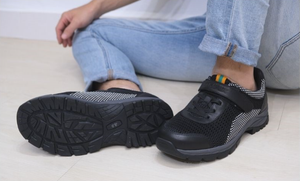 WYPEX Baskets larges pour hommes Confortables Doublure antibactérienne en cuir souple et respirante Chaussures chaudes antidérapantes légères - Product Image 3