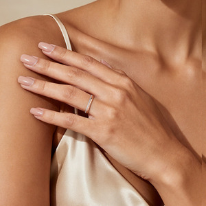 แหวนแต่งงานเพชรแบบสองสี Jeulia Je T'aime ประดับเพชรสำหรับผู้หญิง - Product Image 6