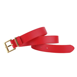 Ceinture en cuir véritable personnalisée en gros personnalisée sur le cuir de peau pour les femmes ceinture décontractée à boucle ardillon réglable - Product Image 1