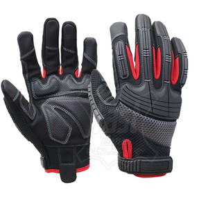 Gants de mécanicien anti-impact, gants de travail industriels antidérapants en TPR absorbant les chocs, gants durables - Product Image 1