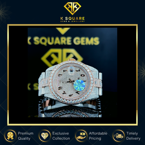 Nouvelle vente chaude, design moderne, acier inoxydable, automatique pour le mouvement, résistant à l'eau, montre de luxe avec bracelet en diamant, unisexe, indien - Product Image 6