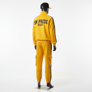 บริการ OEM ชุดวอร์มแบบยูนิเซ็กซ์ แขนยาว ผ้าเนื้อบางเบา สวมใส่สบาย สีพื้น ยืดได้สี่ทิศทาง ทรงปกติ ระบายอากาศได้ดี ผ้าฝ้าย 100% - Product Image 5