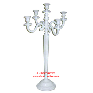 Bougeoir en métal coulé en aluminium de couleur argent de Style nordique meilleure vente candélabres faits à la main en métal pour décorations - Product Image 2