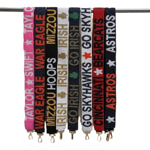 HAIL STATE Customized Beaded Purse Strap White Gold Seed Bead Bag Straps Fashionable <b>Accessories</b> for Bags - Product Image 3