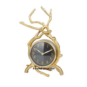 Metal High Quality Handmade Creative Home Decoration Luxury Black Decorative Desktop <b>Clock</b> - Product Image 6