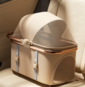 Detachable Pet Stroller for <b>Small</b> Dogs Cats Foldable 4-Wheel Travel Cart Removable Carrier Oxford Fabric Two-Hand Folding - Product Image 4