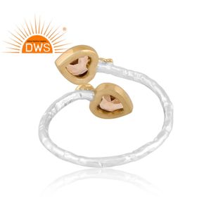 Best Quality Fine Sterling Silver Natural Citrine Gemstone <b>Adjustable</b> <b>Ring</b> Custom Jewelry Manufacturer - Product Image 4