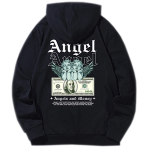 Sweat à capuche unisexe imprimé numérique de qualité supérieure, 100% coton, style streetwear, qualité supérieure, vêtement d'hiver avec motif uni - Product Image 2