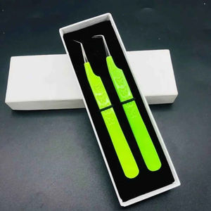 ชุดแหนบขนตาแบบมืออาชีพชุดสำหรับต่อขนตาสแตนเลสกันแม่เหล็กที่จับสบายแยกปริมาณ10มม. - Product Image 2