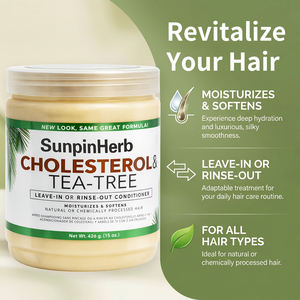 Après-shampoing sans rinçage Originals by Africa’s Best Cholesterol Tea Tree pour cheveux secs, abîmés, bouclés et crépus – Réparation capillaire - Product Image 3