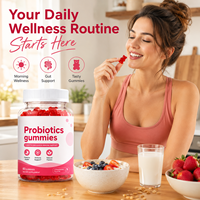 Probiotica Gummies voor vrouwen met cranberry & appelazijn |   Vezel Prebiotische Probiotische Gummies voor Vrouwen, Mannen en Kinderen |   Lage minimale bestelhoeveelheid OEM Private Label
