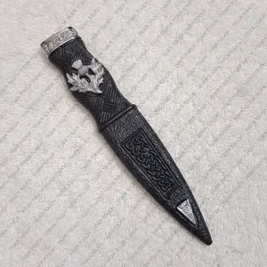 Tartanista Chardon Sécurité Sgian Dubh | AUCUNE LAME Tartanista Hommes Chardon Sécurité Sgian Dubh sans Lame Fournitures Sgian Dubh Scot - Product Image 1