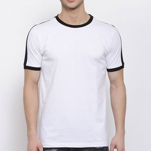 Camiseta de manga corta de algodón 100% de alta calidad para hombre, transpirable, de secado rápido, ecológica, lisa, informal, logotipo personalizado, colores tejidos - Product Image 1