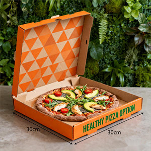Caja de Embalaje de Comida para Llevar Personalizada con Impresión Personalizada, Caja de Cartón Corrugado para Pizza para Llevar con Logotipo - Product Image 5
