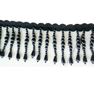 Teardrop Pearls Beaded Tassel Trim Dangling <b>Fringe</b> Beaded Trim in Cream Dress Home Decor Doll Dress Costumes <b>Curtain</b> - Product Image 3