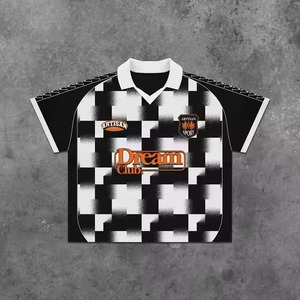 Maille tissu surdimensionné hommes Polyester Vintage Football américain chemise Rugby Jersey vêtements services de traitement - Product Image 5