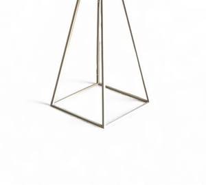 Bol en bois hexagonal de luxe et support pyramidal en métal, élégant porte-encens artisanal pour la décoration du Ramadan et l'utilisation au Moyen-Orient - Product Image 5