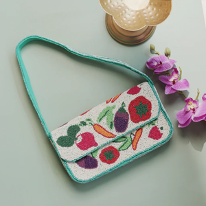 Bolso de Mano Personalizado Hecho a Mano, Bolso de Mano con Cuentas, Bolso Bandolera con Diseño de Aves - Product Image 5