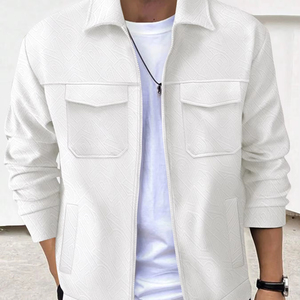 Chaqueta Bomber Estilo Urbano, Moda de Invierno, Hip Hop, Holgada, Impermeable, Cortavientos, Spandex/Bambú - Product Image 1