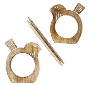 Dernier aspect simple embrasse de rideau en bois oiseaux design artisanat chambre décoration rideau embrasse de rideau coloré - Product Image 1