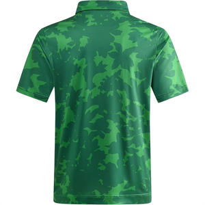 Camisas Polo de Golf Personalizadas para Hombre, de Color Sólido, de Poliéster, Transpirables, de Punto, Casuales, para Uso en Exteriores, con Impresión Digital 360 - Product Image 3