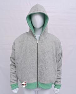 Wholesale High Quality New Design Custom Plain <b>Men's</b> <b>Oversized</b> <b>Fleece</b> Hoodies Two Tone Custom Zipper <b>Hoodie</b> For <b>Men</b> - Product Image 1