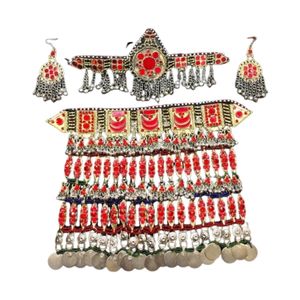 เครื่องประดับเจ้าสาวและงานเลี้ยง ดีไซน์ล่าสุด ทันสมัย ผลิตตามสั่ง มีจำหน่าย ชุดเครื่องประดับเจ้าสาวแบบอัฟกัน ทำมือ สำหรับสุภาพสตรี - Product Image 1