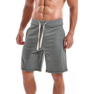 <b>men</b> fleece <b>shorts</b> casual cotton soft texture elastic waist gym training <b>lounge</b> daily wear - Product Image 1