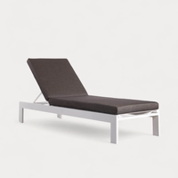Chaise longue réglable pour hôtel, mobilier de patio, lit de jour pour la cour, chaise longue de plage de luxe, chaise longue d'extérieur, lit de soleil au bord de la piscine