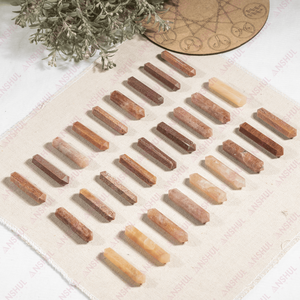 Puntas de Lápiz Dobles de Aventurina Naranja de Alta Calidad para Decoración y Regalos - Product Image 2