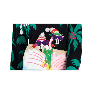 เสื้อสเวตเตอร์ปักเลื่อม IOT Junior สีดำ ไซส์ XS/X-Small สำหรับฤดูหนาว แบบผูกเชือก - Product Image 5