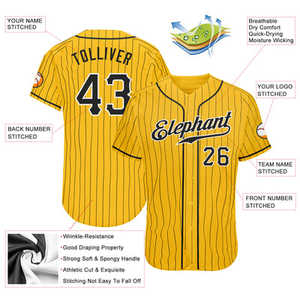 Maillot de baseball adulte personnalisé de haute qualité col en V respirant avec nom d'équipe personnalisé pour la compétition - Product Image 3