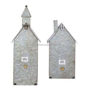 Metal House Shaped Square Eco-Friendly Handmade <b>Lantern</b> Fancy Design Home Decoration Durable Material - Product Image 5