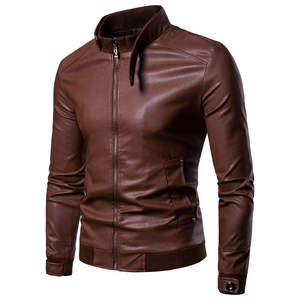 Chaqueta de cuero ligera para hombre con forro transpirable, ideal para primavera y otoño, chaqueta de invierno para hombre - Product Image 1