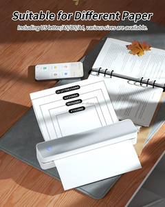 Impresoras portátiles, impresora térmica inalámbrica, impresora sin tinta Bluetooth, compatible con iOS, Android, computadora portátil para oficina, hogar, coche - Product Image 6