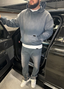 Sudaderas con capucha Venta al por mayor Precio barato de alta calidad Venta caliente Sudaderas con capucha Impresión personalizada de algodón Hombres Sudadera con capucha en blanco Sun Fade - Product Image 5