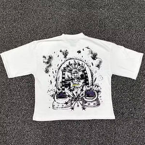 High Quality Screen Graphic Printed Vintage Streetwear <b>T</b>-<b>Shirt</b> Hip Hop 240 GSM 100% Cotton <b>Crop</b> <b>Fit</b> <b>T</b>-<b>Shirt</b> - Product Image 4