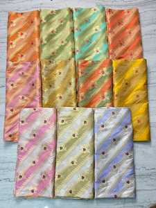 Tela de brocado Rangkat tejida a mano de colores personalizados de lujo para prendas de vestir y saris para ropa de niños - Product Image 4