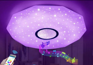 Bel Air Home-โคมไฟเพดานบลูทูธ Triton 33ซม.-โคมไฟเพดาน-ไฟ LED 18W RGB-ลำโพงบลูทูธ-ห้องนอนห้องนั่งเล่น - Product Image 5