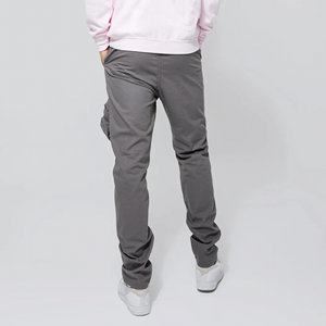 Pantalons de survêtement pour hommes de haute qualité logo personnalisé imprimé couleur gris uni avec poches zippées latérales et avant pantalons de survêtement pour hommes Streetwear - Product Image 3