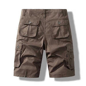 Pantalones cortos para hombre Moda Cargo Pocket Shorts pantalones cortos para hombre Custom Color sólido Hombres Cargo Shorts Venta caliente Cargo algodón - Product Image 2