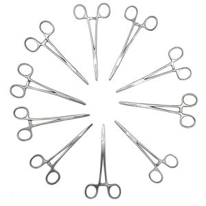 Pinces hémostatiques Hemostat Mosquito à dents courbes et droites en acier inoxydable pour microchirurgie, par INNOVAMED - Product Image 1