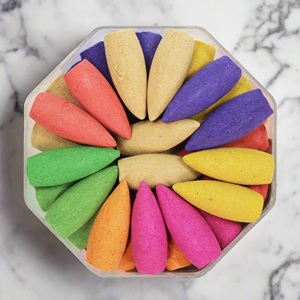HIGH QUALITY Unscented Smooth <b>INCENSE</b> <b>CONE</b> MULTI COLOR <b>Backflow</b> <b>Incense</b> <b>Cones</b> for Waterfall - Product Image 1