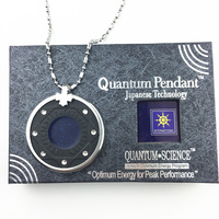 Pendentif de santé énergétique de haute qualité japonais Quantum Science Labubu en acier inoxydable de 42 mm de diamètre, boîte cadeau