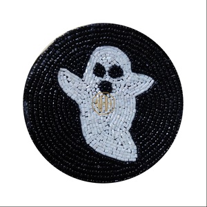 Posavasos de Cuentas de Vidrio Hechos a Mano 2026, Decoración de Mesa Espeluznante de Halloween para Fiestas, Bares y Hogar - Product Image 1