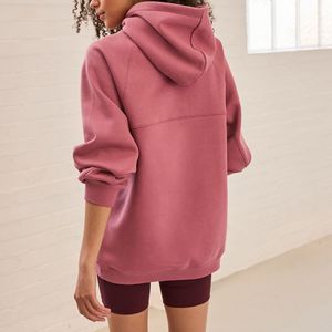 Sudadera con Capucha de Punto Ecológica Personalizada al por Mayor para Mujer, Talla Grande, Informal de Invierno, con Cordón y Logotipo - Product Image 6
