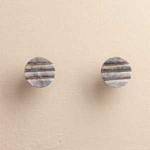 ลูกบิดประตูหินอ่อนธรรมชาติแบบใหม่ ขัดเงา กันน้ำ สไตล์รัก ดีไซน์เหนือกาลเวลา อุปกรณ์ตกแต่งบ้านหรูหรา งานแฮนด์เมด คุณภาพสูง - Product Image 3