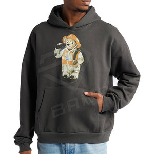 Sweats à capuche unisexes d'hiver unis imprimés personnalisés de haute qualité avec logo personnalisé 100% coton thermique pour hommes et femmes - Product Image 2