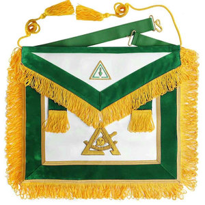 Delantal de Regalia hecho a mano con costuras finas y suaves y borde decorativo hecho a mano para uniformes ceremoniales y ocasiones rituales - Product Image 5