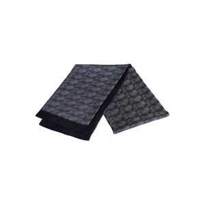 Black <b>Silver</b> Sahara Desert Pattern Double Sided Woolly <b>Scarf</b> Traditional Style Shawl One Size - Product Image 2
